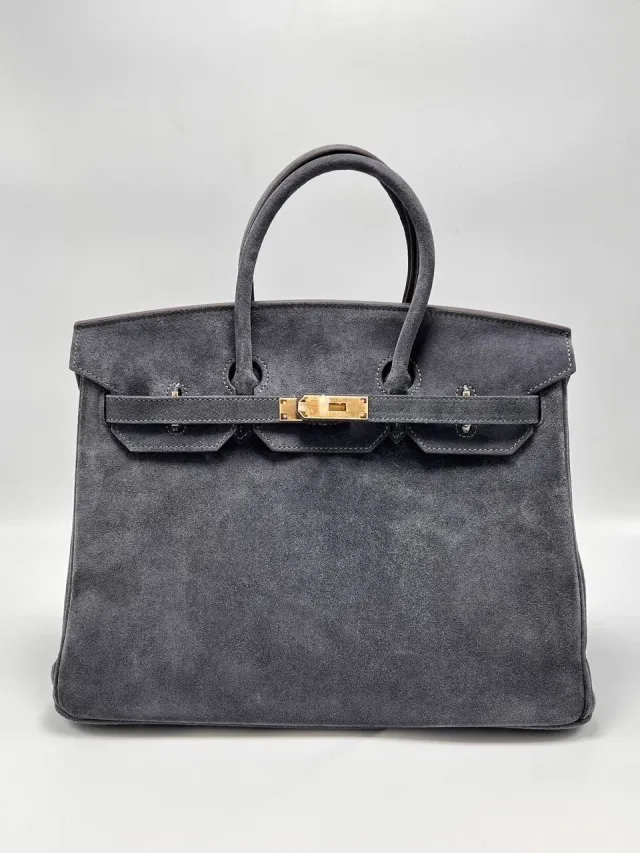 Сумка из замши Hermes 35