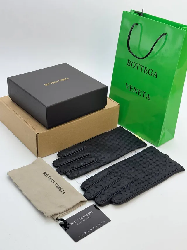 Зимние Кожанные Перчатки от BOTTEGA VENETA