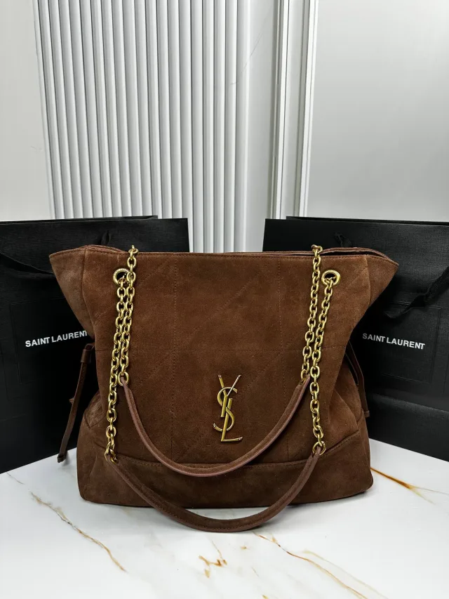 Сумка из замши Saint Laurent