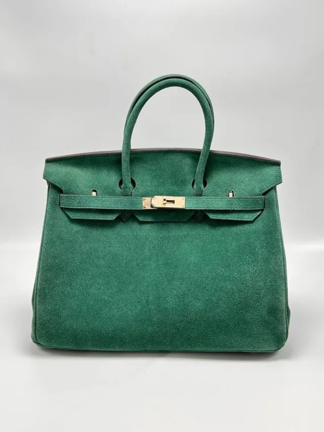 Сумка из замши Hermes 35
