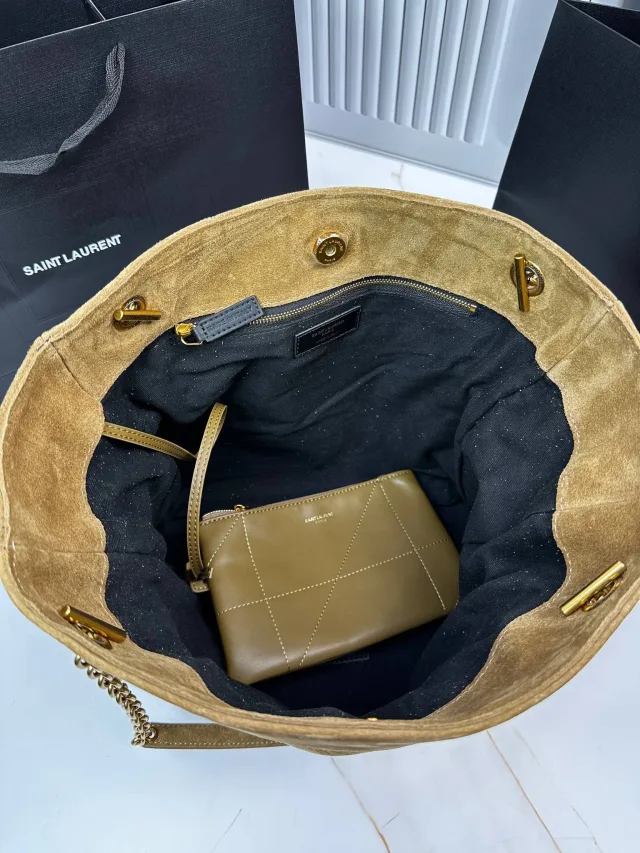 Сумка из замши Saint Laurent