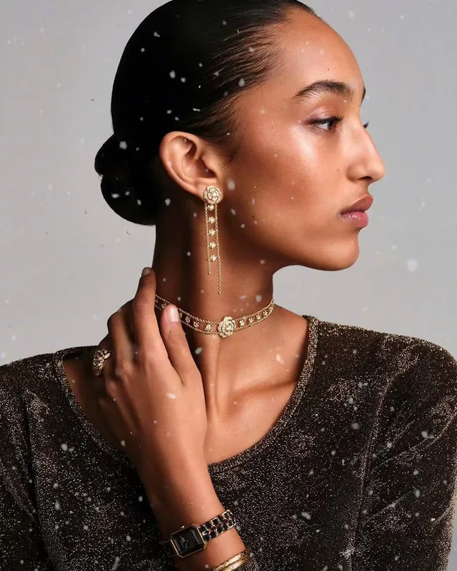 Серьги V-Gold Chanel