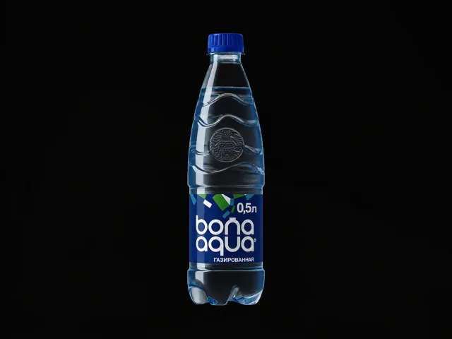 Вода газированная Бон Аква 0,5 мл.