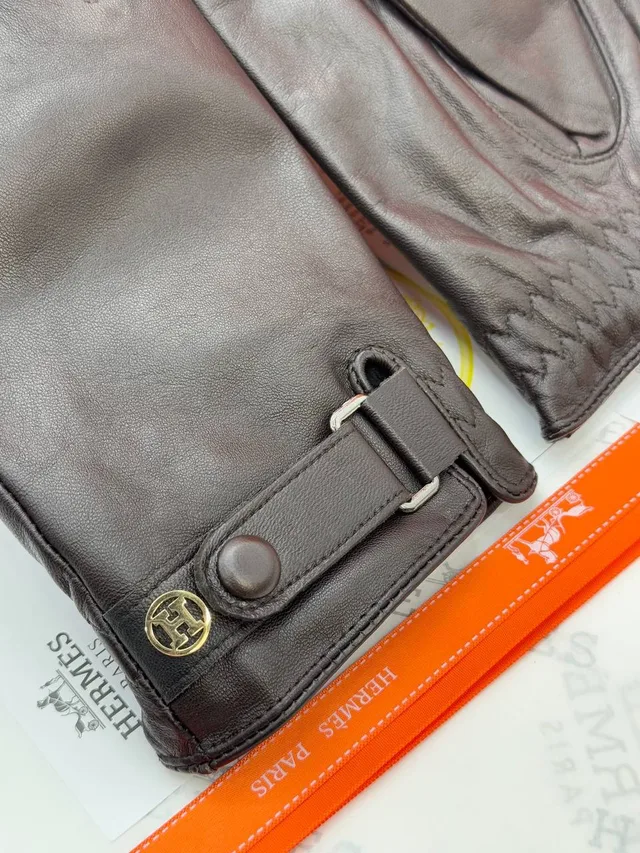 Роскошный Зимние Кожанные Перчатки HERMÈS