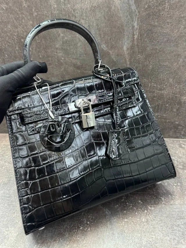 Сумка Hermes 25cm Серебро