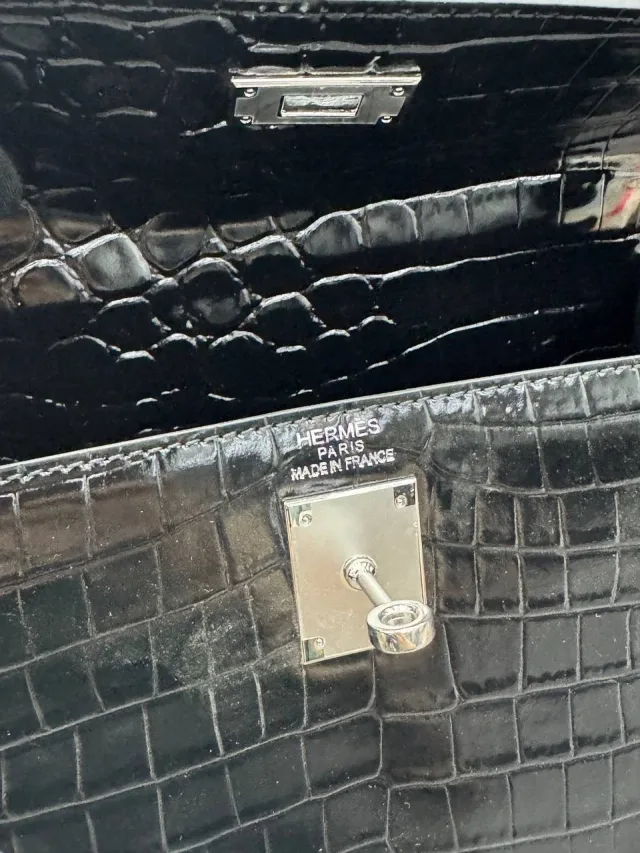 Сумка Hermes 28см Серебро
