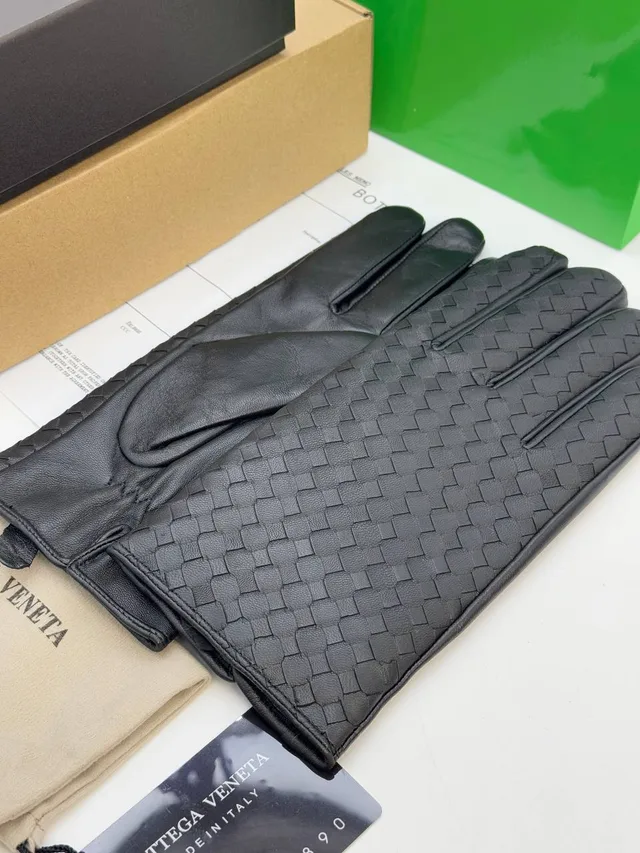 Зимние Кожанные Перчатки от BOTTEGA VENETA