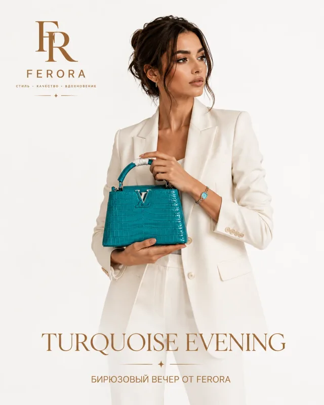 TURQUOISE EVENING Бирюзовый вечер от FERORA