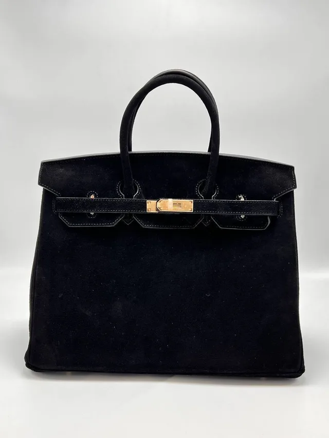 Сумка из замши Hermes 35