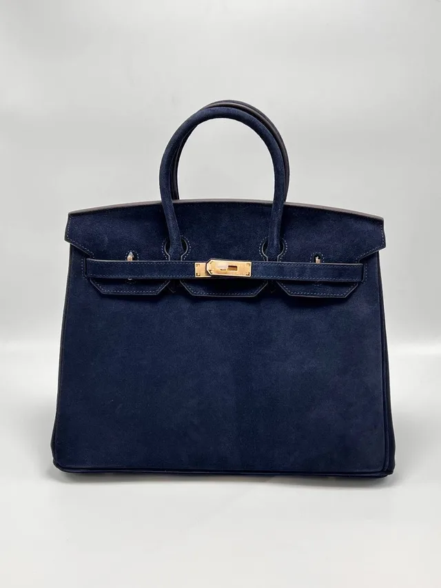 Сумка из замши Hermes 35