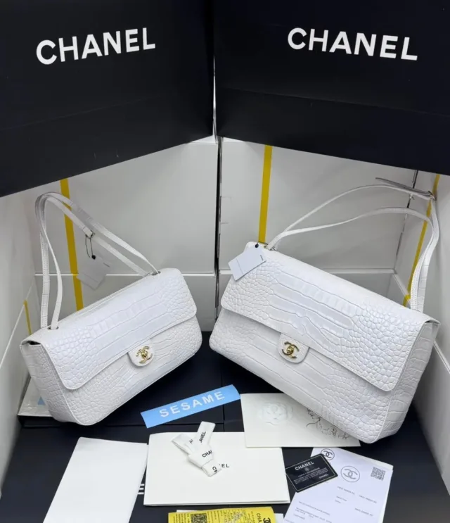 Сумка big Chanel из крокодиловый кожи