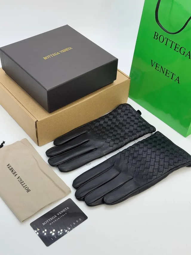 Зимние Кожанные Перчатки от BOTTEGA VENETA