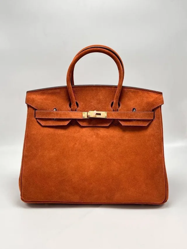 Сумка из замши Hermes 35