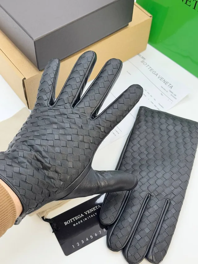 Зимние Кожанные Перчатки от BOTTEGA VENETA