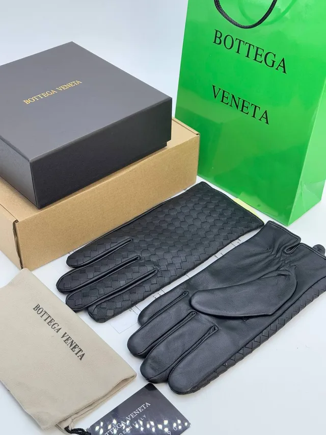 Зимние Кожанные Перчатки от BOTTEGA VENETA