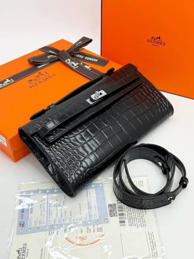 Сумка Hermes из крокодиловый кожи