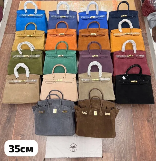 Сумка из замши Hermes 35