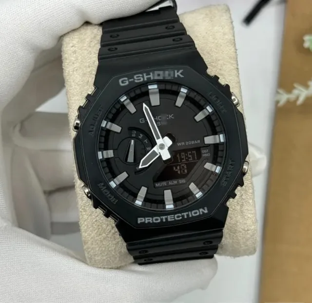Часы GA2100 LUX WGS13(Черные с белыми индексами) )