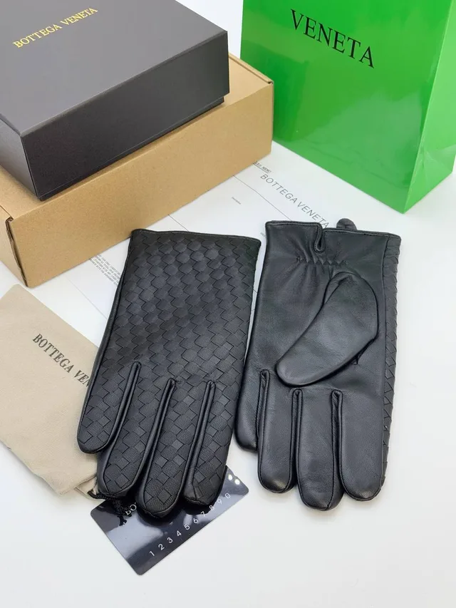Зимние Кожанные Перчатки от BOTTEGA VENETA