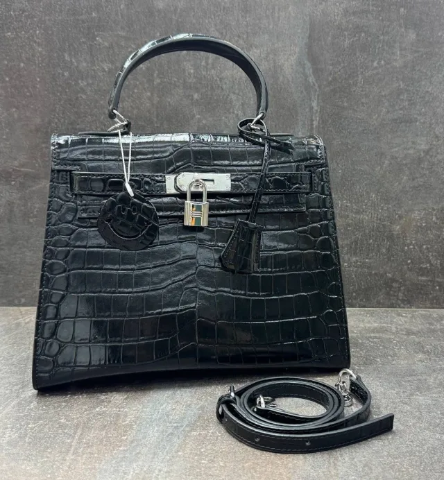 Сумка Hermes 28см Серебро