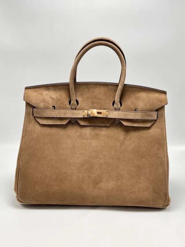 Сумка из замши Hermes 35